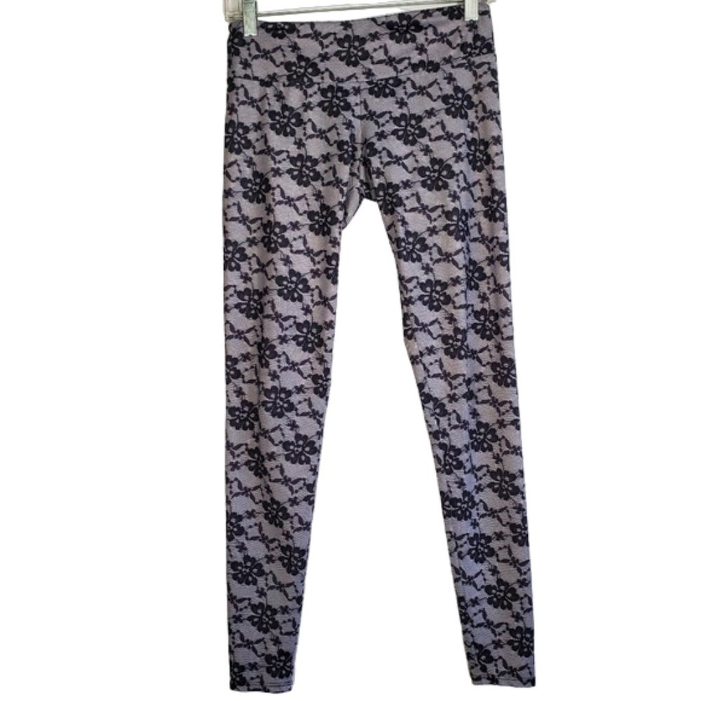 Onzie Audrey Lace Leggings Floral Yoga Yoga Gym Workout Athletic Athleisure S/M